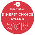 Open Table Choice Awards Recipient 2018